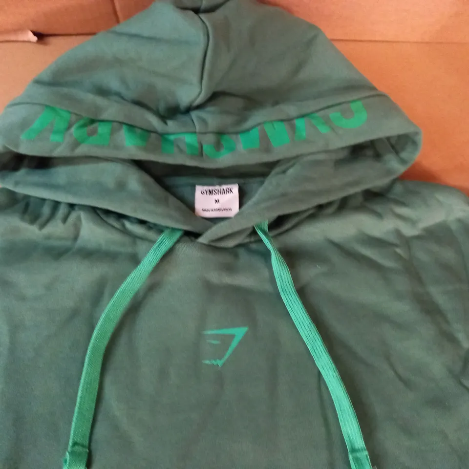 GYMSHARK GREEN HOODIE - M