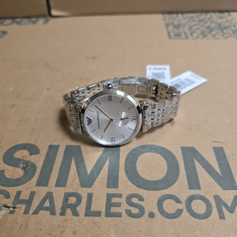 EMPORIO ARMANI AR1819 STAINLESS STEEL WRISTWATCH