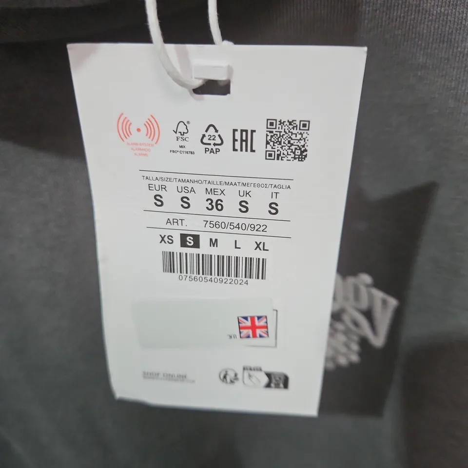 PULL&BEAR GEOLOGY CLASS HOODIE – GREY, UK S