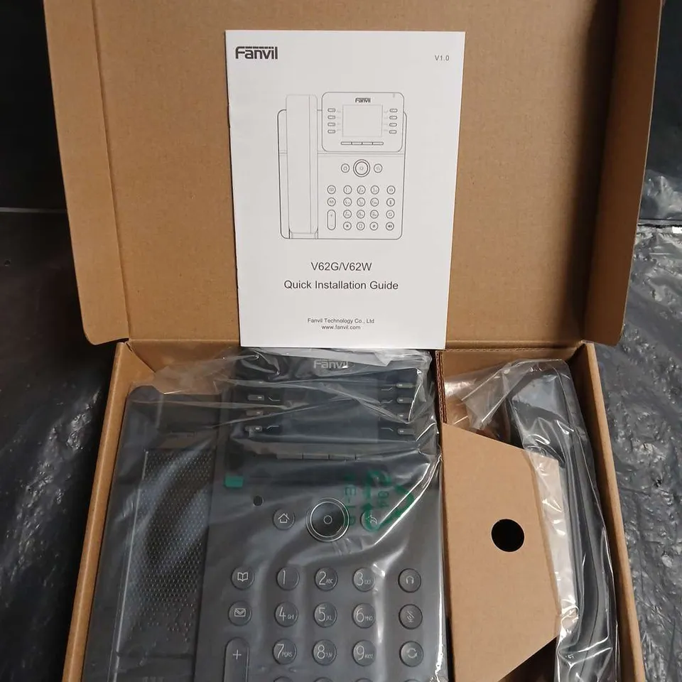 FANVIL V62G/V62W IP DESK PHONE – OFFICE PHONE, BOXED