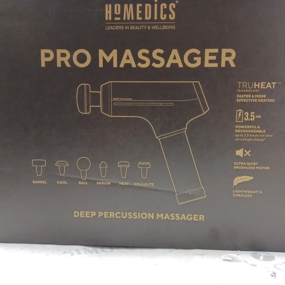 HOMEDICS PRO PHYSIO MASSAGE GUN RRP £300