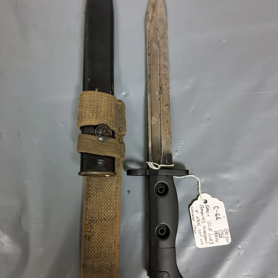 BRITISH COLD WAR BAYONET WITH SHEATH 