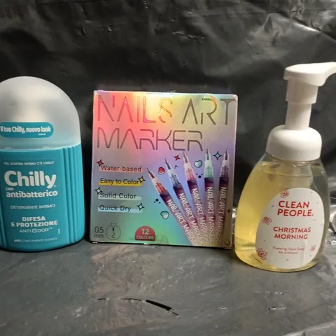 APPROXIMATELY 20 ASSORTED COSMETIC ITEMS TO INCLUDE CLEAN PEOPLE, NAILS ART MARKER, ETC - COLLECTION ONLY