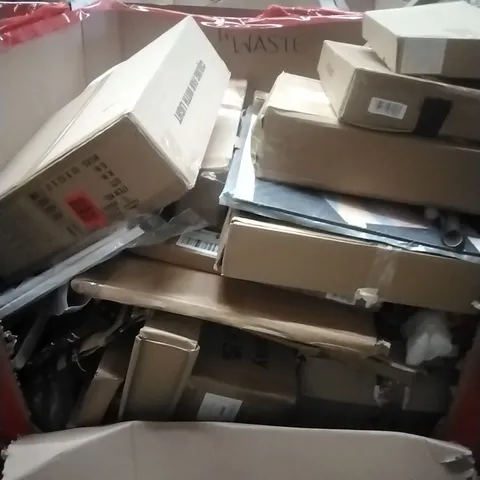 PALLET OF ASSORTED HOUSEHOLD GOODS AND PRODUCTS TO INCLUDE;CEILING FAN WITH LIGHT, BOXED FURNITURE ETC