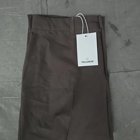 PULL & BEAR TROUSERS IN CHOCOLATE SIZE UK 14
