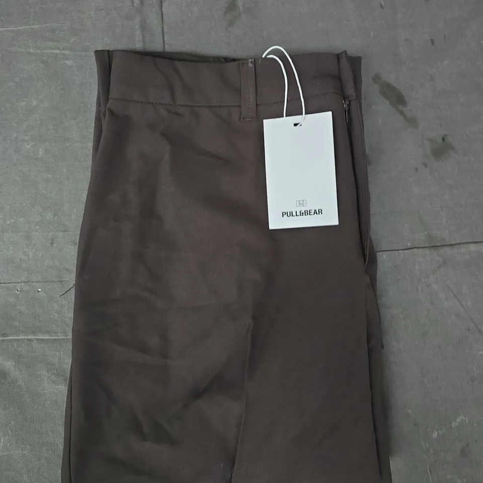 PULL & BEAR TROUSERS IN CHOCOLATE SIZE UK 14