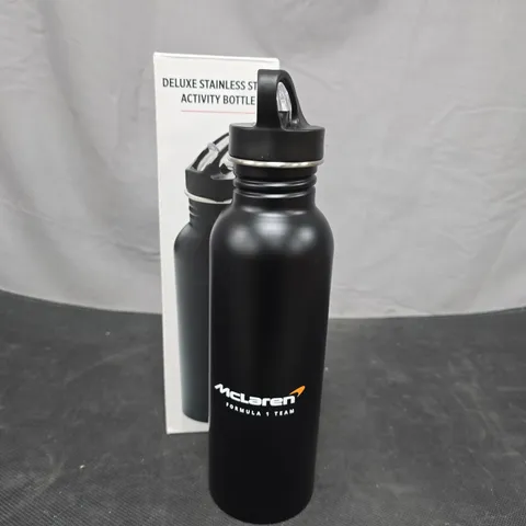 MCLAREN FORMULA 1 TEAM BOTTLE – BLACK STAINLESS STEEL WATER BOTTLE