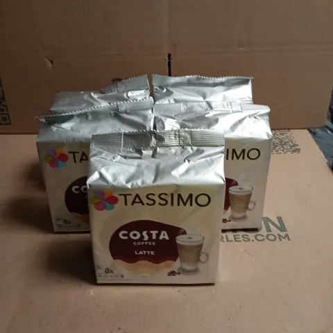 LOT OF 5 PACKS OF TASSIMO LATTE COFFEE PODS