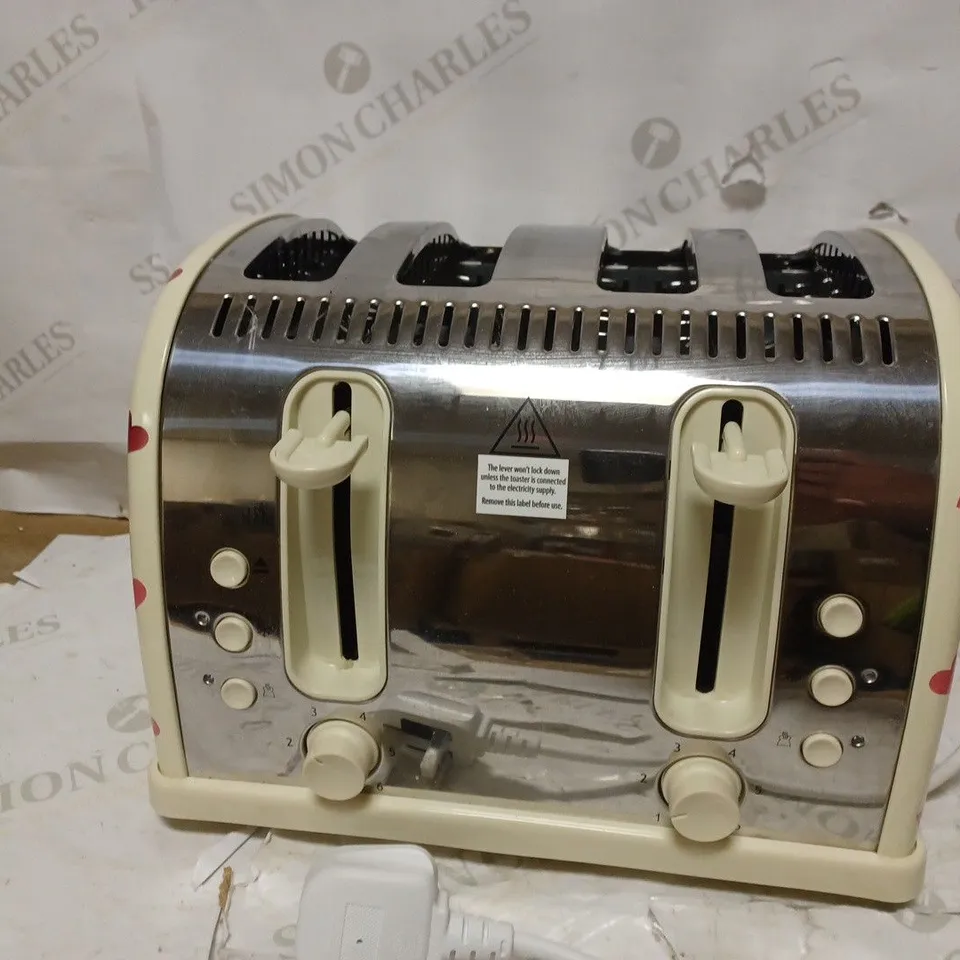 RUSSELL HOBBS AND EMMA BRIDGEWATER 4-SLICE TOASTER
