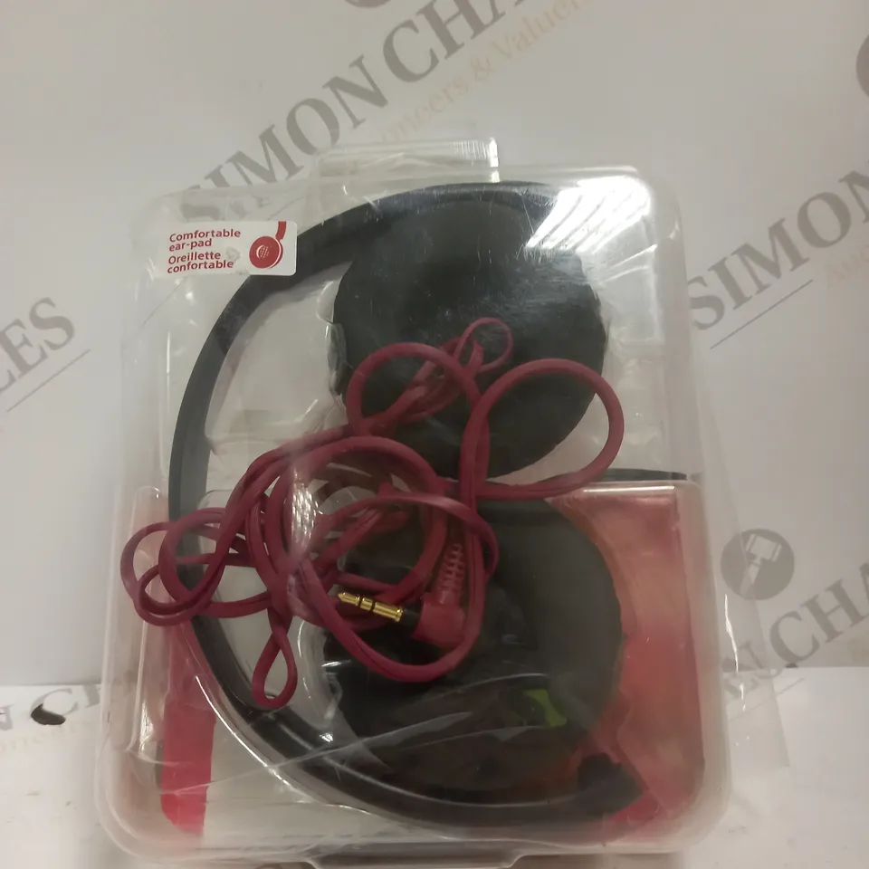 BOXED SONY MDR-ZX310 STEREO OVER-EAR HEADPHONES IN RED