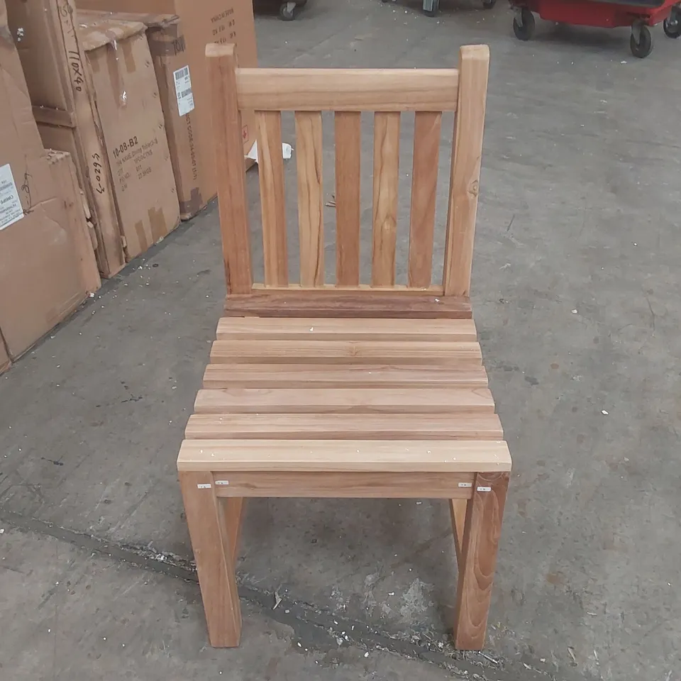 BOXED SET OF 2 DESIGNER SOLID WOOD DINING CHAIRS