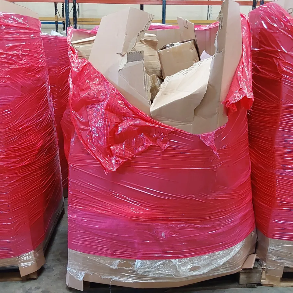 PALLET OF ASSORTED ITEMS INCLUDING: OFFICE CHAIR, BABY PLAYPEN, PET BED, FLOATING SHELF ECT. 