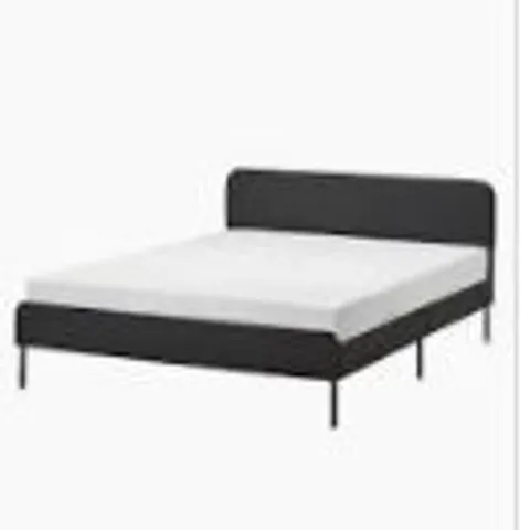 BOXED BLACK NY46BL UPHOLSTERED DOUBLE BEDFRAME (1 BOX)
