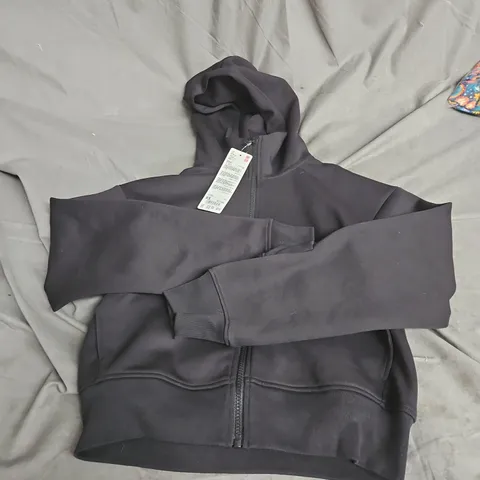 UNIQLO WOMEN DRY SWEAT FULL-ZIP HOODIE IN BLACK SIZE XS