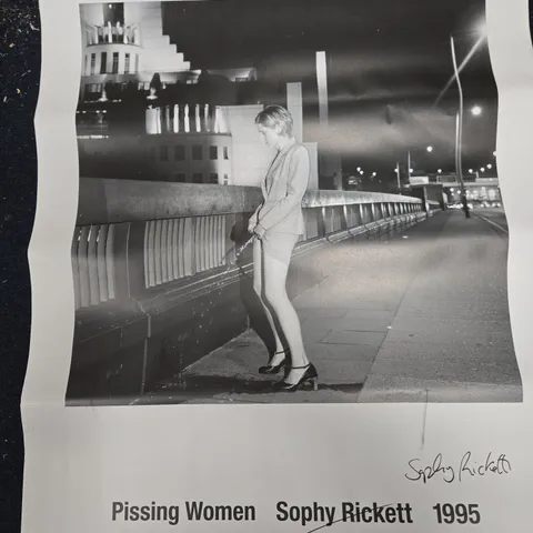 PISSING WOMEN – SOPHY RICKETT, 1995 SIGNED DOUBLE SIDED