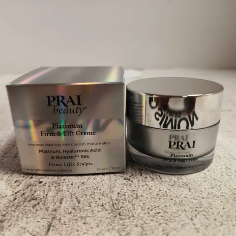 BOXED PRAI BEAUTY PLATINUM FIRM & LIFT CREME – 50ML