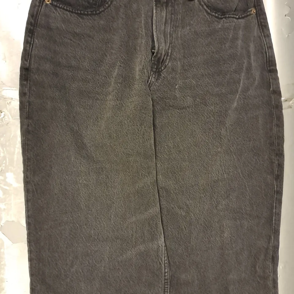 ABERCROMBIE & FITCH THE LOOSE HIGH RISE JEANS IN BLACK SIZE 27