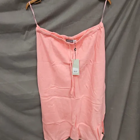 MINT VELVET LINEN SLIP MAXI SKIRT IN PINK SIZE L