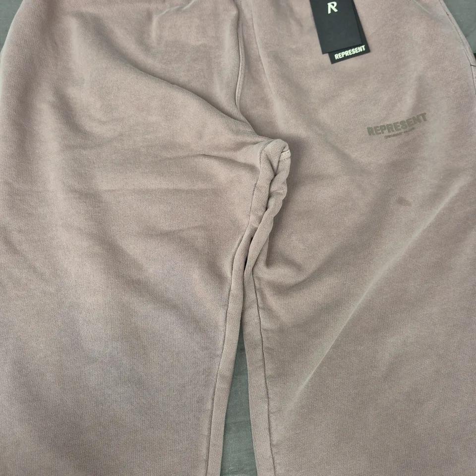 REPRESENT OWNERS CLUB SWEATPANTS IN MUSHROOM SIZE LARGE