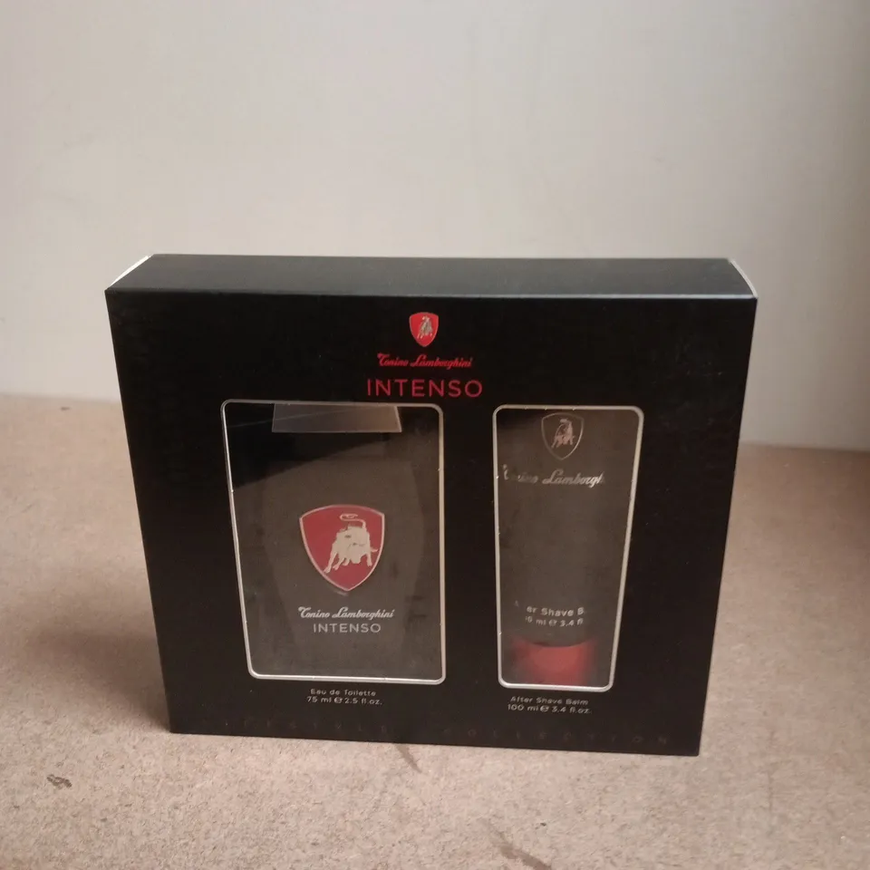 TONINO LAMBORGHINI INTENSO GIFT SET – EAU DE TOILETTE 75 ML + AFTER SHAVE BALM 100 ML