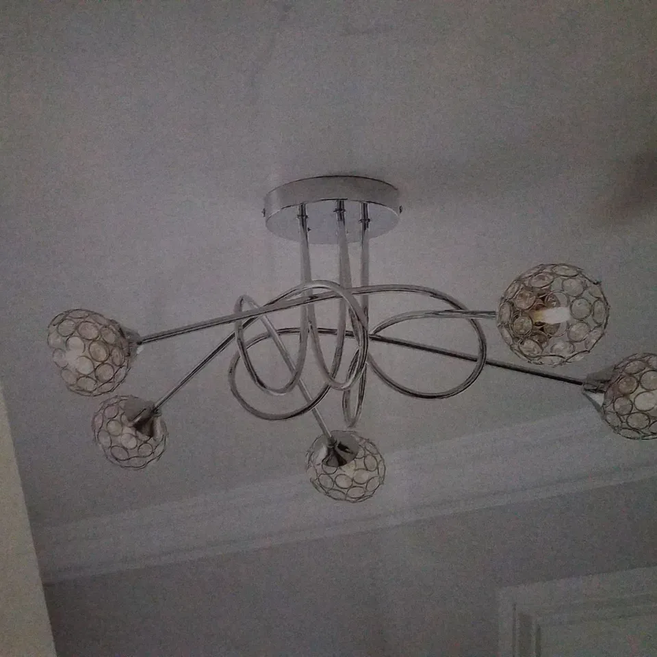 BOXED DUNELM PORTIA SEMI FLUSH CEILING LIGHT