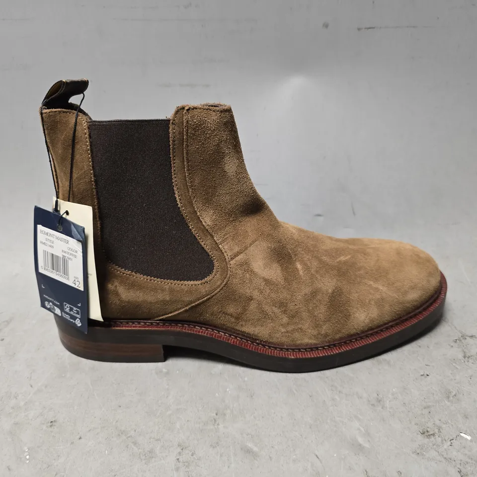 HACKETT LONDON SLIP ON BROWN BOOTS  EGMONT MASTER - SIZE 42