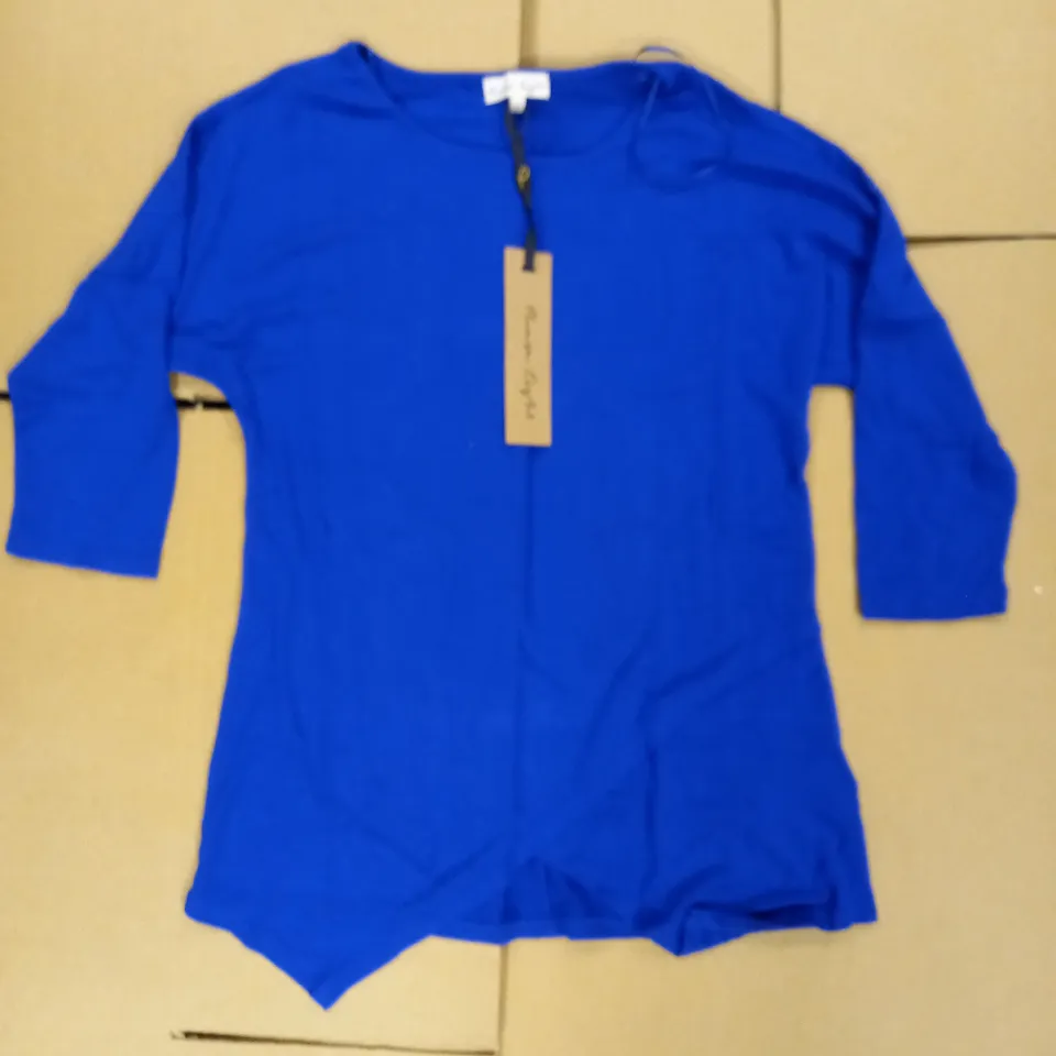 LOT OF 12 PHASE EIGHT VANESSA CROSSHEM TOPS IN COBALT SIZE 8