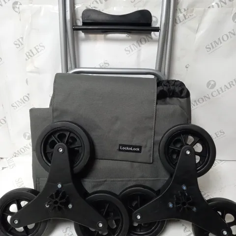 LOCK 'N LOCK INSULATED SHOPPING TROLLEY CART IN GREY
