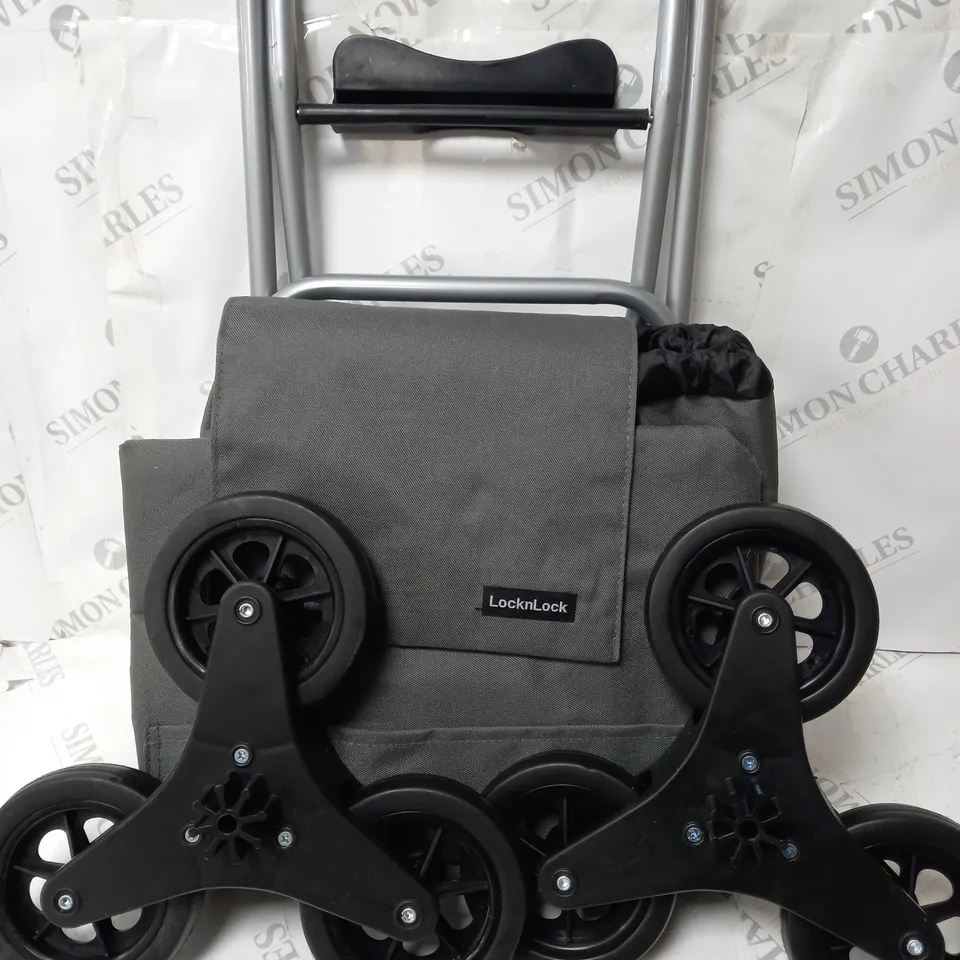 LOCK 'N LOCK INSULATED SHOPPING TROLLEY CART IN GREY