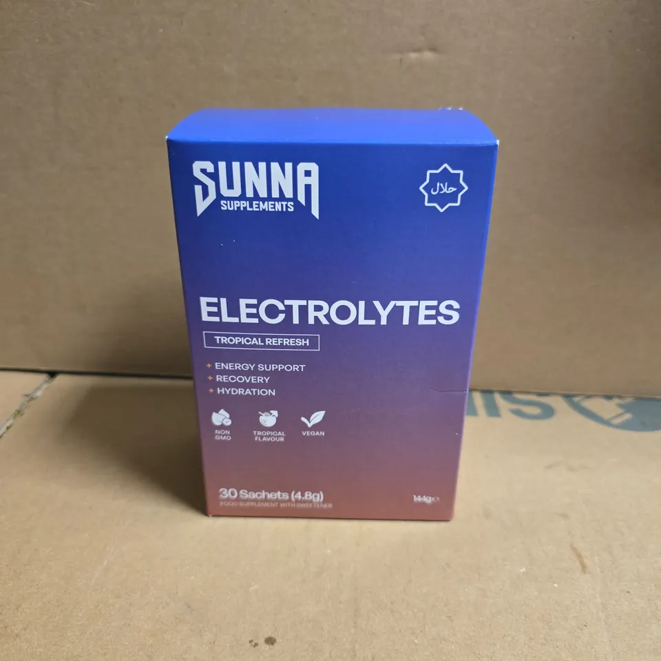 BOXED SUNNA TROPICAL REFRESH ELECTROLYTES SACHETS 20 X 4.8G 
