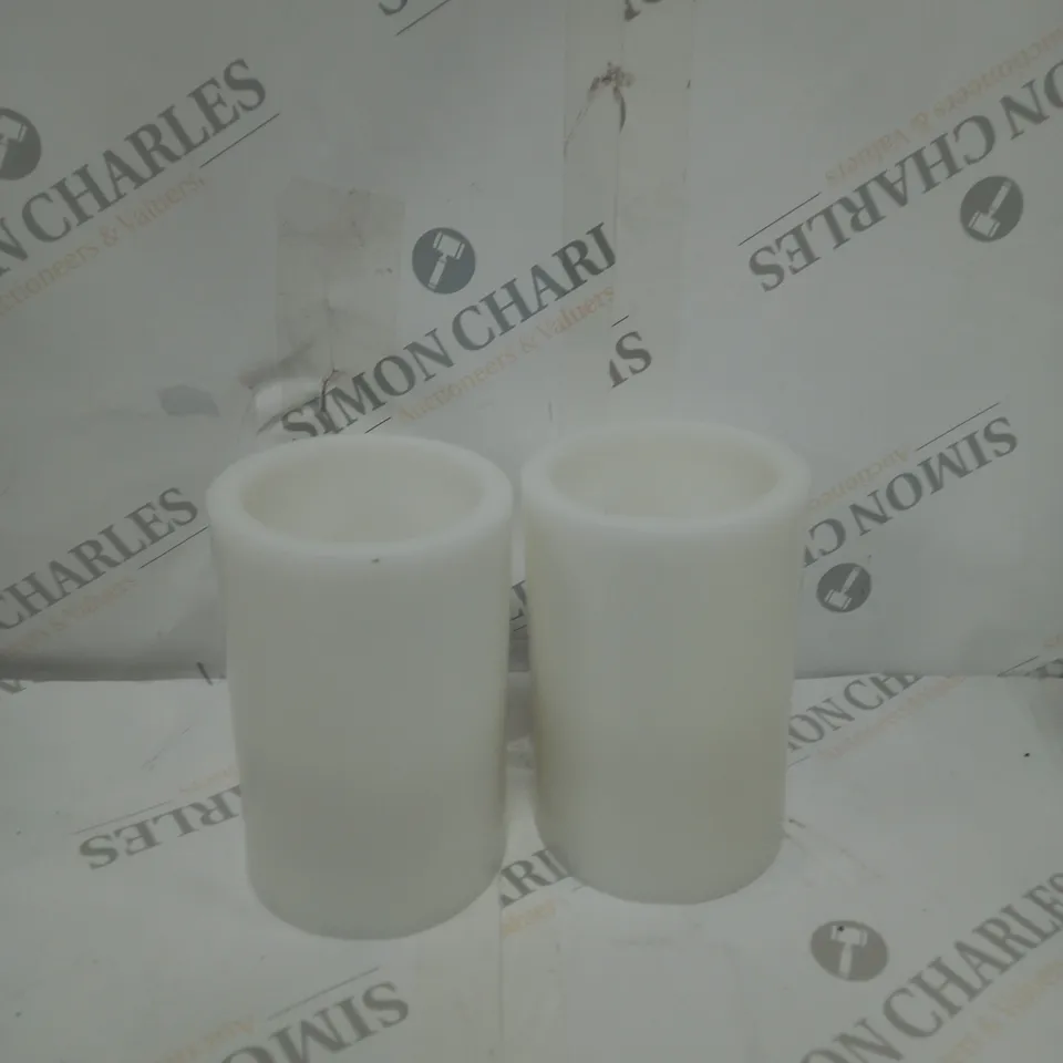 BOXED K BY KELLY HOPPEN SET OF 2 PILLAR CANDLES
