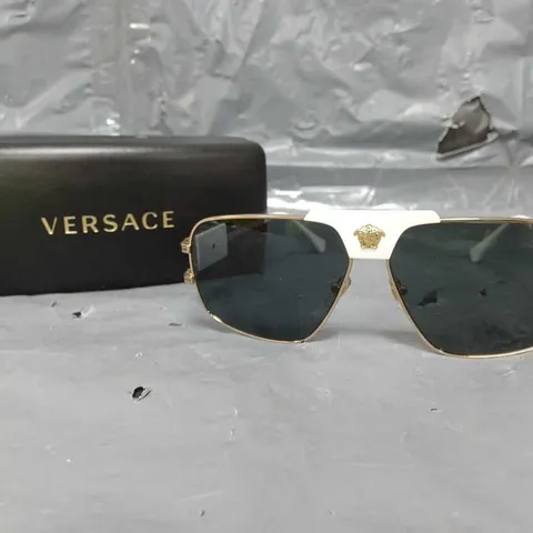 VERSACE PILLOW METAL SUNGLASSES GOLD