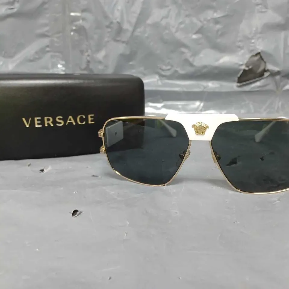 VERSACE PILLOW METAL SUNGLASSES GOLD