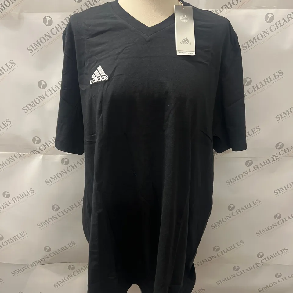 ADIDAS LOGO SHORT SLEEVED T-SHIRT IN BLACK SIZE XL