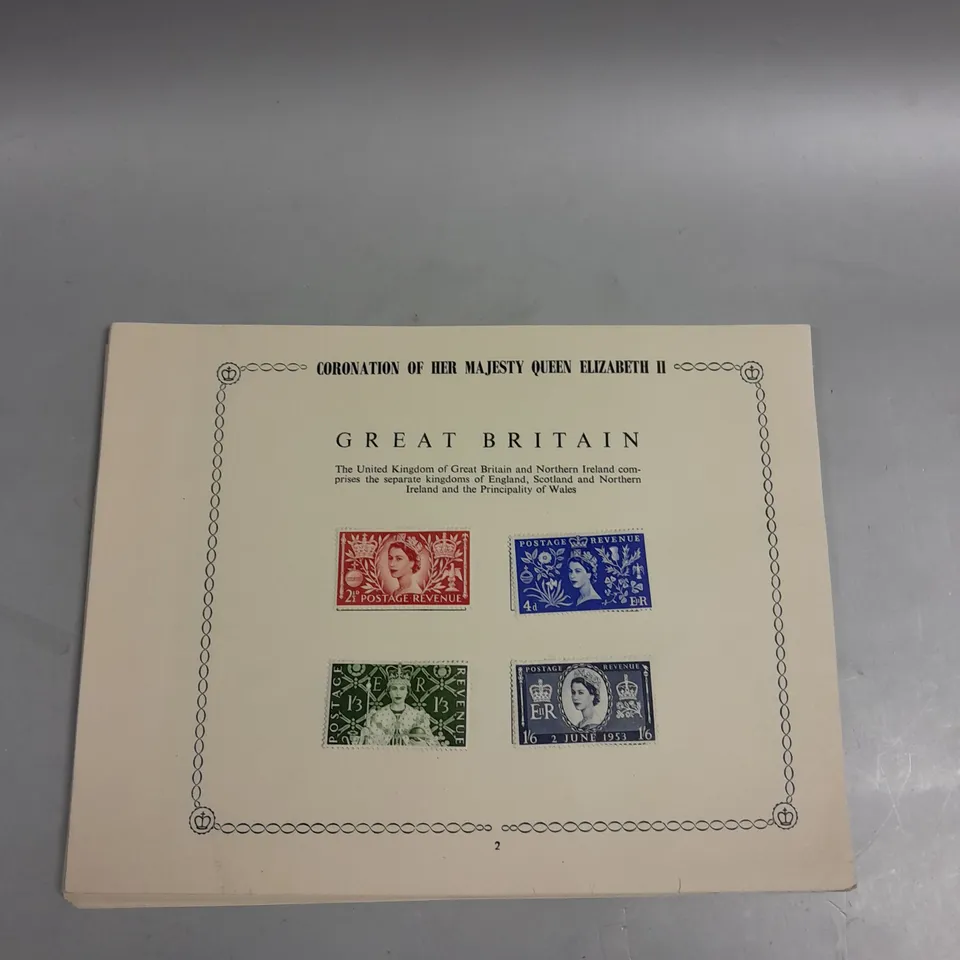 CORONATION OF HER MAJESTY QUEEN ELIZABETH II BRITISH COLONIES STAMP COLLECTION 