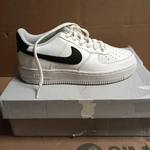 BOXED PAIR OF NIKE AIR FORCE 1 LOW WHITE SNEAKERS – 4