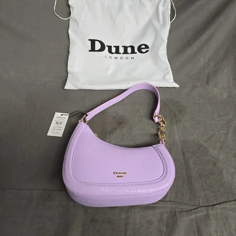 DUNE LONDON LAVENDER CRESCENT CROSSBODY HANDBAG