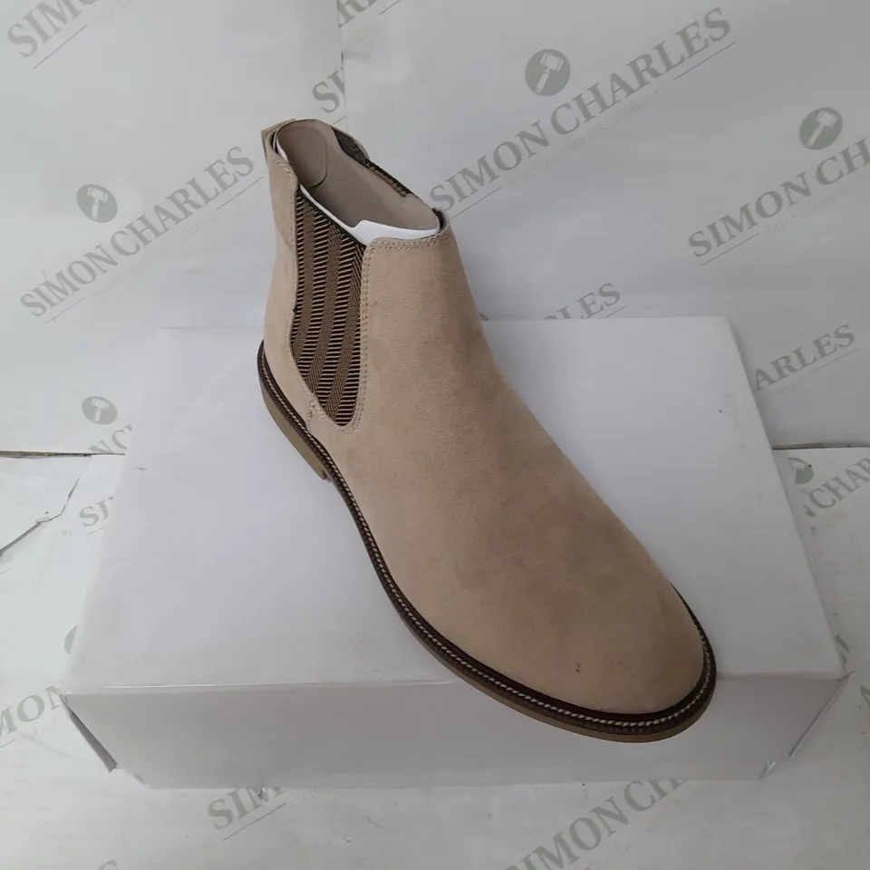 FIND MENS MARSH MICROSUEDE ANKLE BOOT SHOE IN SAND SIZE UK 10