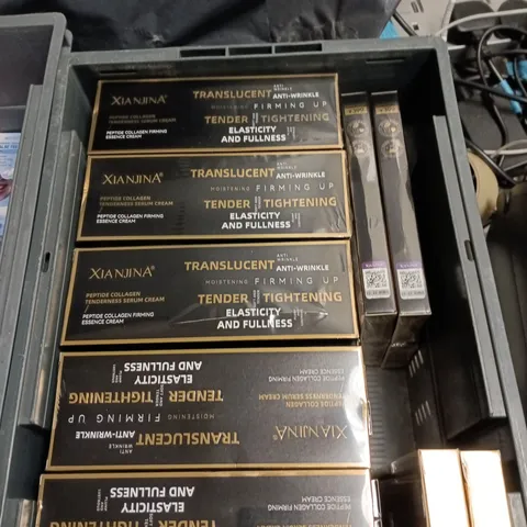 APPROXIMATELY 25 BOXES OF SEALED XIA NJINA PEPTIDE COLLAGEN TENDERNESS SERUM CREAM 5ML PER BOX