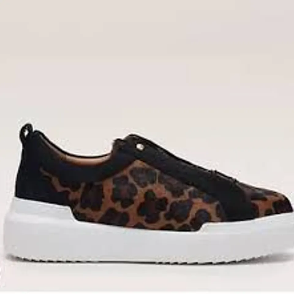 MODA IN PELLE BERNADETTA DARK LEOPARD HIDDEN GHILLIE LACE TRAINERS SIZE 39
