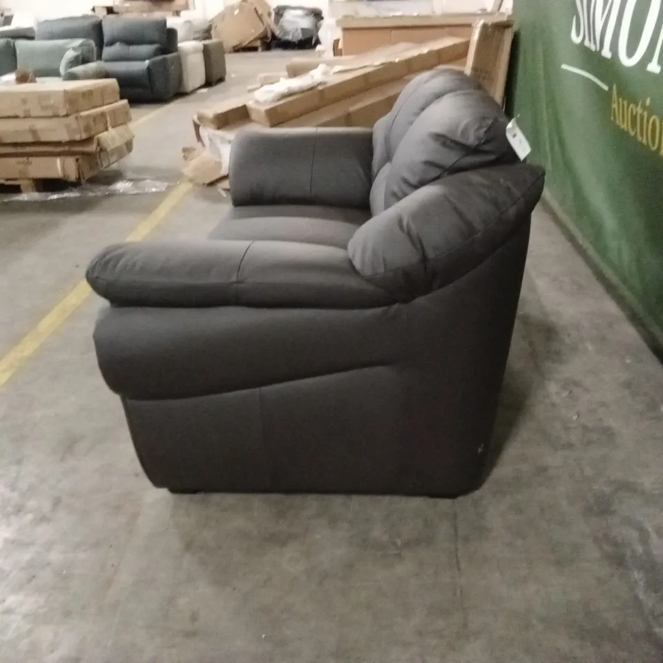 NAPLES ITALIAN LEATHER 2 SEATER SOFA - CHOCOLATE RRP £1099