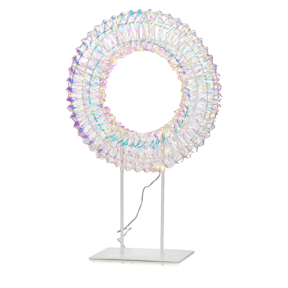 HOME REFLECTIONS IRIDESCENT PRE-LIT WIRE SHAPES WITH 8 LIGHT FUNCTIONS