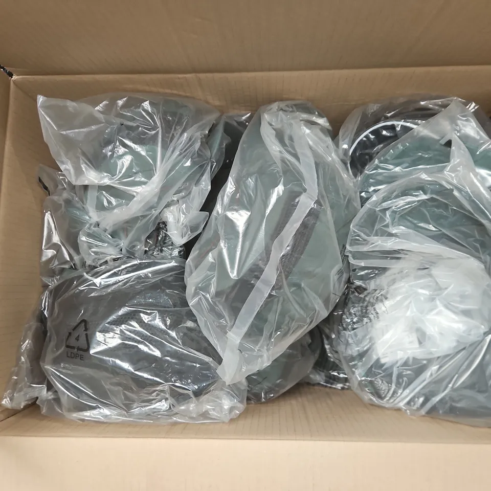 APPROXIMATELY 15 ASSORTED JSP HARDCAPS IN BLACK/GREEN