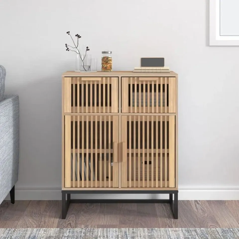BOXED LULANI 60CM WIDE 2 DRAWER SIDEBOARD 
