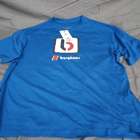 BERGHAUS U THE B TEE IN BLUE SIZE UK 2XL