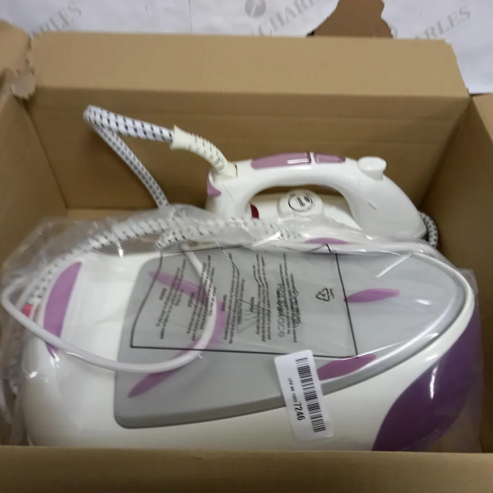 MORPHY RICHARDS JET STEAM GENERATOR IRON PINK/WHITE