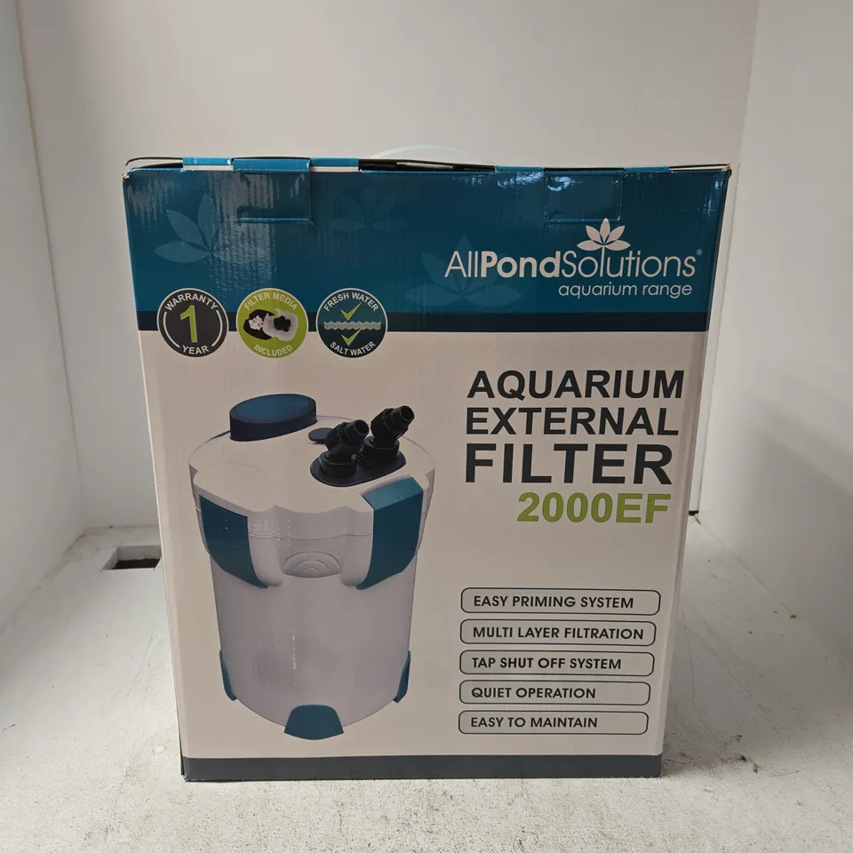 ALL POND SOLUTIONS AQUARIUM EXTERNAL FILTER 2000F
