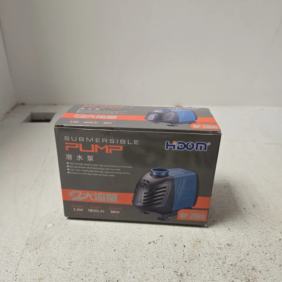 HDOM SUBMERSIBLE PUMP DP-2000 – BOXED