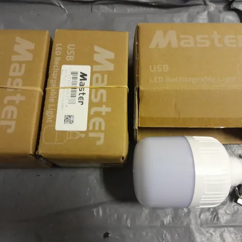 LOT OF 3 MASTER USB LED RECHARGEABLE LIGHTS