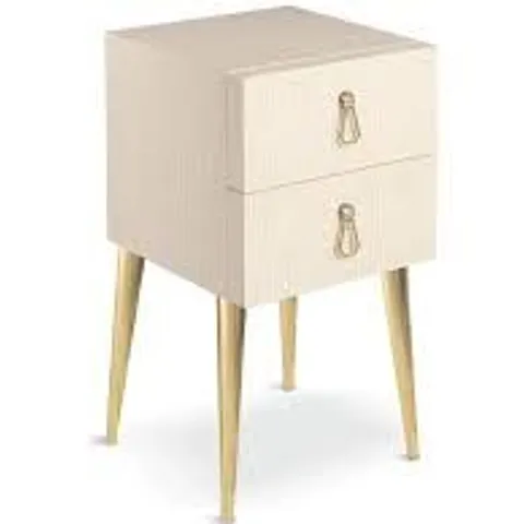 BOXED ALCANTERA 50CM W MANUFACTURED WOOD BEDSIDE TABLE